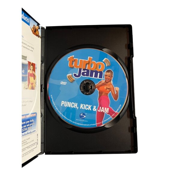 Turbo Jam Punch Kick & Jam 2007 DVD Fitness Workout Chalene Johnson Pre-Owned - Picture 3 of 4